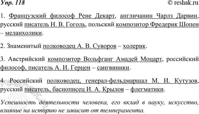 Изображение 118. Составьте 4 предложения, употребив сочетания слов с собственными существительными в качестве подлежащих, а с нарицательными - в качестве сказуемых. Сделайте на...